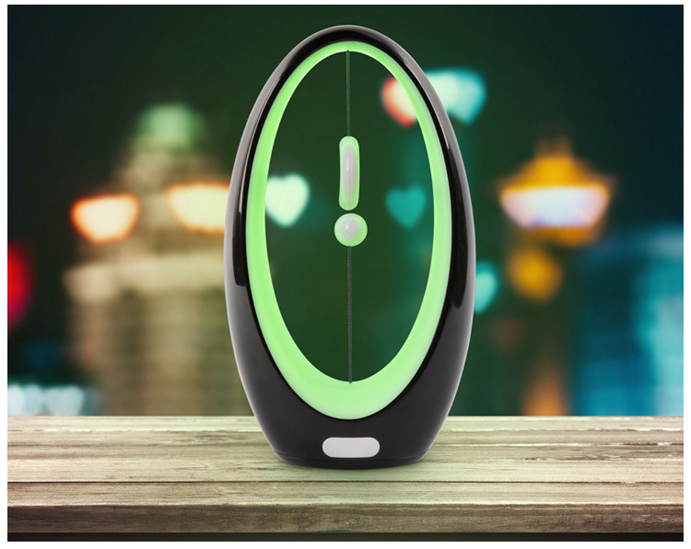 Creative LED Night Light 4 Different Color Bedside Lamp - Black