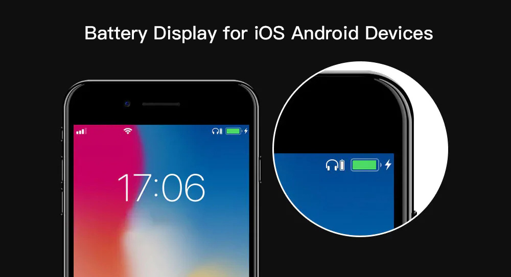 Apods i10 Bluetooth 5.0 TWS Earbuds Wireless Charging Realtek 8763BFR Bilateral Call 4 Hours Working Time Stereo Sound - White