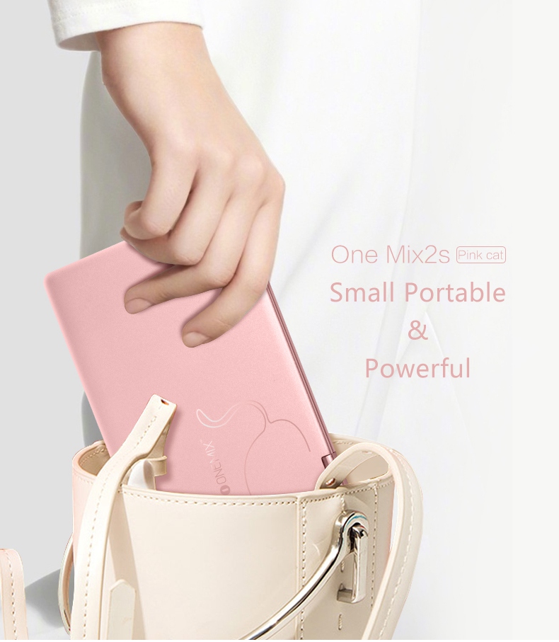 One Netbook One Mix 2S Yoga Pocket Laptop Intel Core M3-8100Y Dual Core Touch ID 7" IPS Screen 1920*1200 Windows 10 8GB DDR3 256GB PCI-E SSD - Pink
