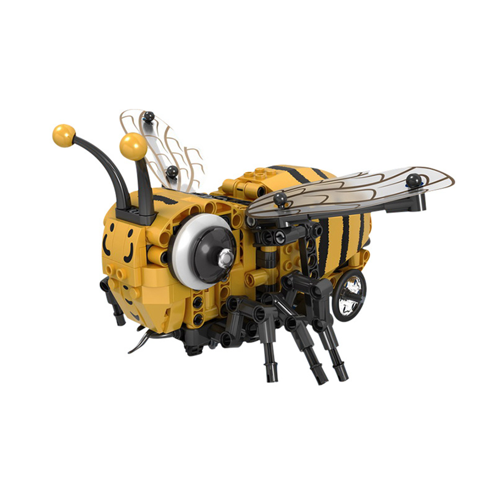 Mofun 7110 285PCS DIY Electric Bee Assembling Building Blocks RC Smart Robot With Automatic Obstacle Avoidance