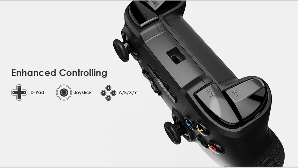 GameSir T2a Bluetooth Gamepad 2.4G Wireless Wired Game Controller with Bracket for Android Windows PC SteamOS - Black