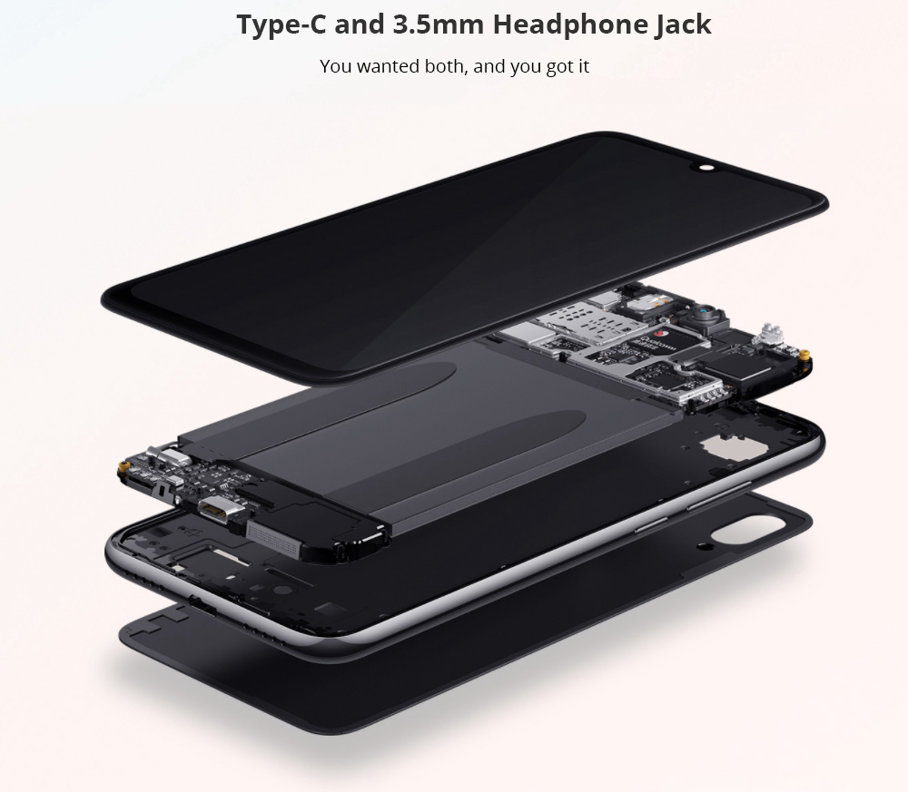 Xiaomi Redmi Note 7 Pro 6.3 Inch 4G LTE Smartphone Snapdragon 675 6GB 128GB 48.0MP+5.0MP Dual AI Cameras MIUI 10 Quick Charge Touch ID IR Remote Control - Black