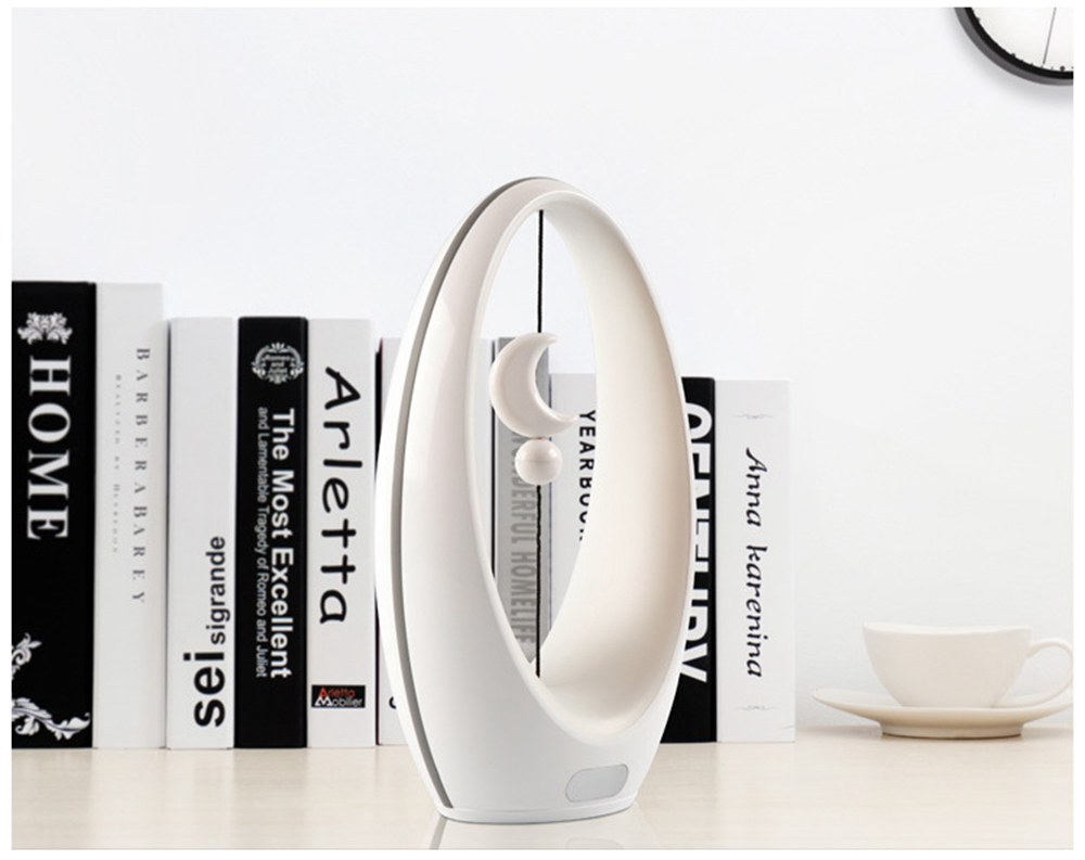 Creative LED Night Light 4 Different Color Bedside Lamp - Black