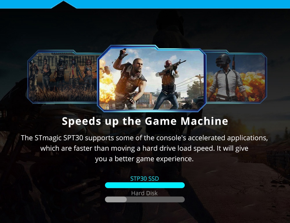 STmagic SPT30 1TB Mini Portable M.2 SSD USB3.1 To Type-C Solid State Drive Read Speed 480MB/s - Gray