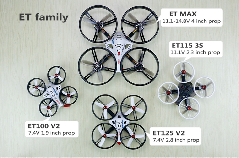 LDARC ET MAX 185mm FPV Racing Drone Betaflight F4 OSD 4S 4In1 20A BLHeli_S 48CH 200mW VTX 1200TVL Cam PNP