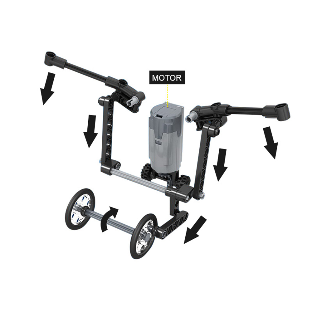 Mofun 7110 285PCS DIY Electric Bee Assembling Building Blocks RC Smart Robot With Automatic Obstacle Avoidance