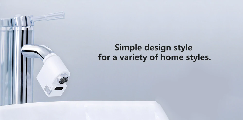 Xiaomi Infrared Induction Water Saving Device Automatic Faucet Adapter for Kitchen Bathroom - White