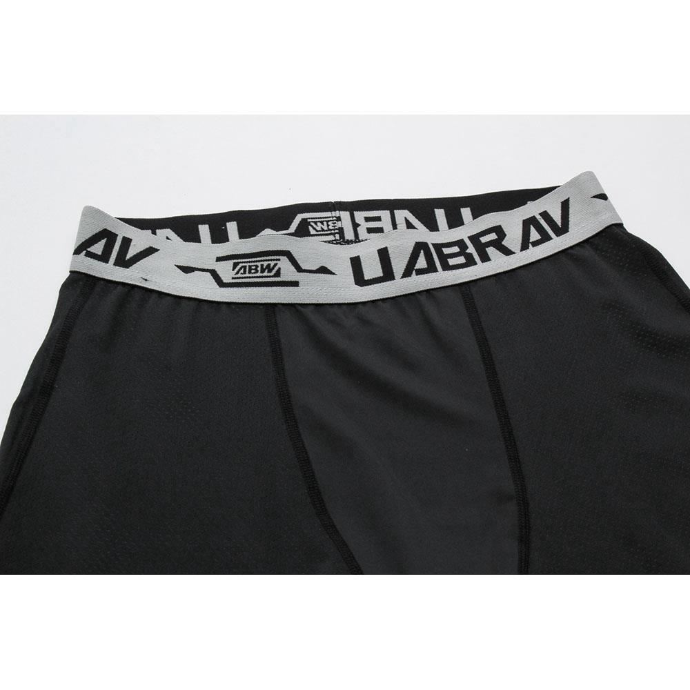 X9 Men Fitness Pants Training Elastic Sports Capri Trousers Size M - Black