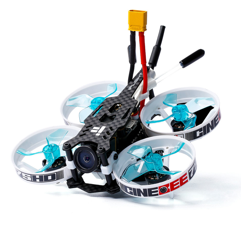 Iflight CineBee 75HD 75mm 2-4S F4 Whoop FPV Racing Drone With Caddx Turtle V2 Camera BNF - Flysky FS-A8S V2 Receiver
