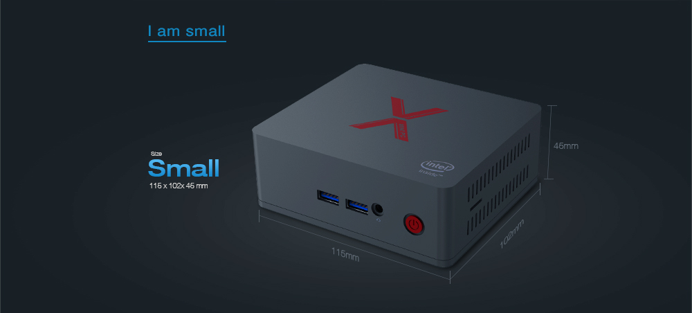 Beelink BT3-X Intel Apollo Lake J3355 4GB/64GB Windows 10&nbsp;Mini PC Dual Band WiFi Bluetooth Gigabit LAN HDMI X 2
