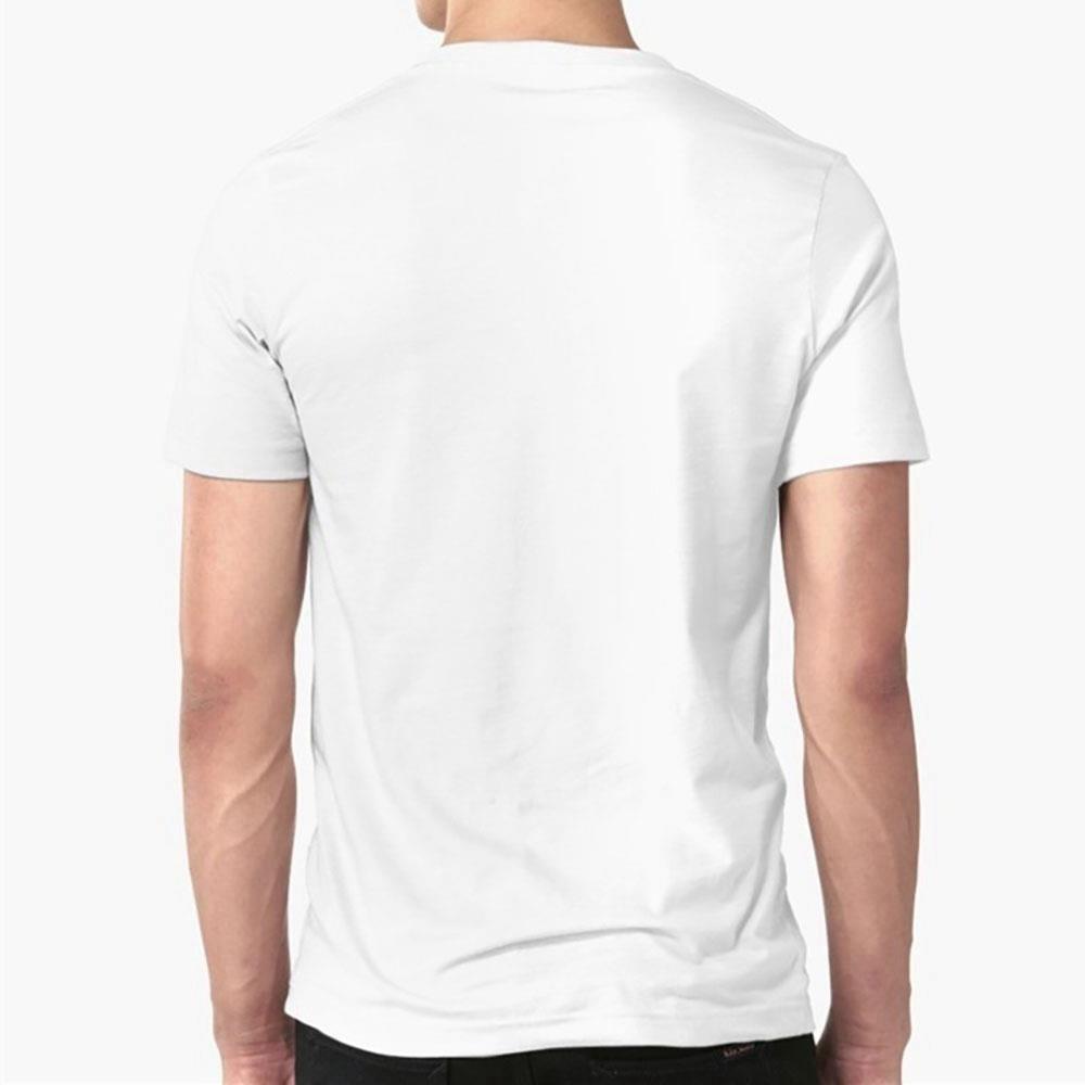 YJ03 Men 3D Printed Short Sleeve T-shirt Size M White
