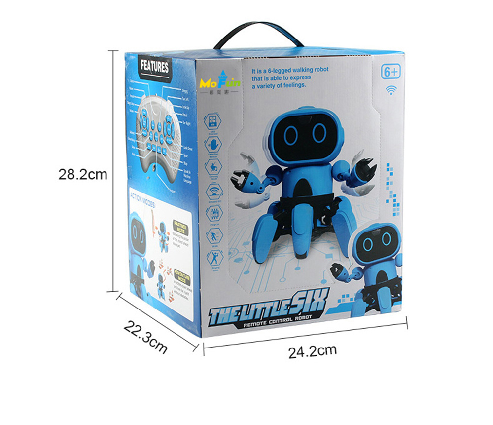 Mofun 991 6-Legged Intelligent Programming RC Robot Gesture Sensing Infrared Obstacle Avoidance