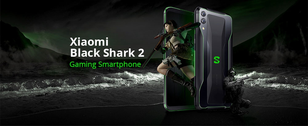 Xiaomi Black Shark 2 6.39 Inch 4G LTE Gaming Smartphone Snapdragon 855 12GB 256GB 48.0MP+12.0MP Dual Rear Cameras Android 8.1 In-display Fingerprint Quick Charging - Silver
