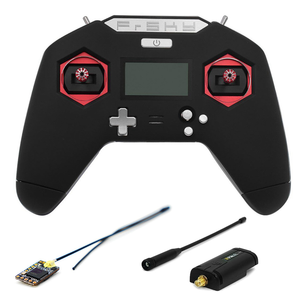 Frsky Taranis X-Lite 2.4G 16CH  Remote Radio Controller With R9M Lite Module R9 MM Receiver Mode 2 - Red Combo Version