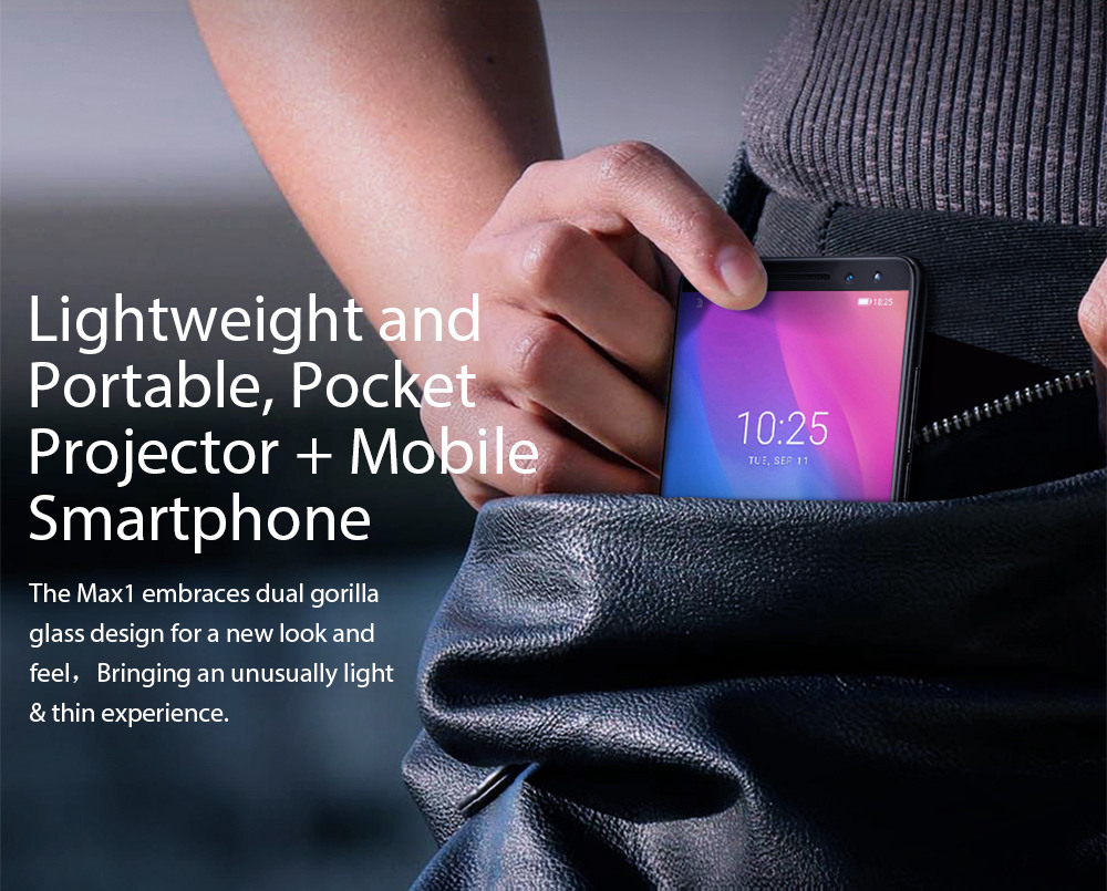 Blackview MAX 1 Projector Smartphone 6.01 inch 6GB 64GB Black