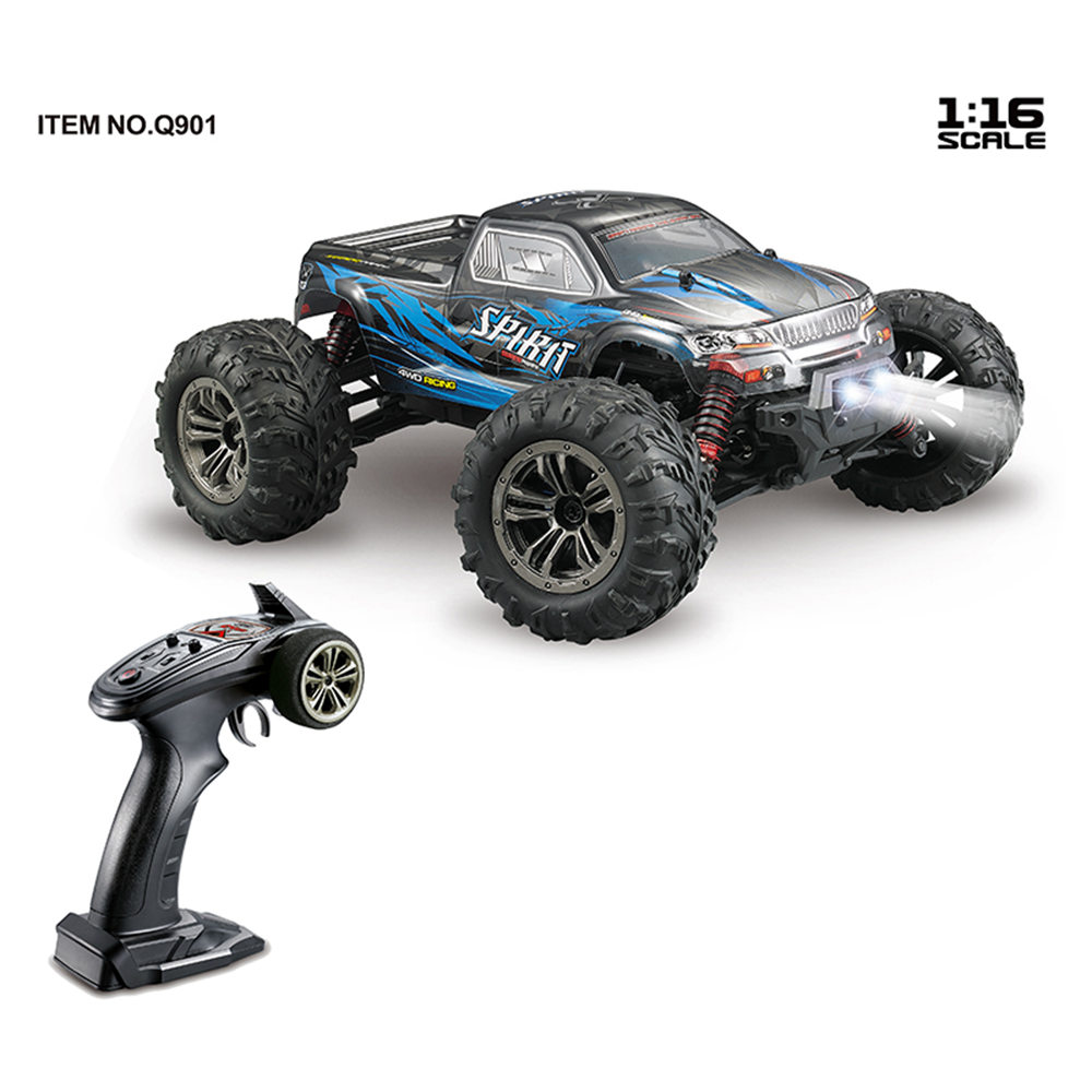 Xinlehong Toys Q901 Brushless 1/16 4WD 2.4G 52km/h High-speed Off-road Monster Truck RC Car RTR - Blue