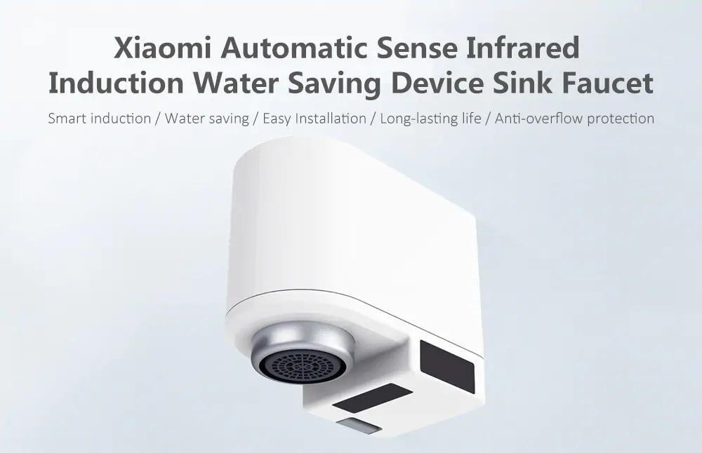 Xiaomi Infrared Induction Water Saving Device Automatic Faucet Adapter for Kitchen Bathroom - White