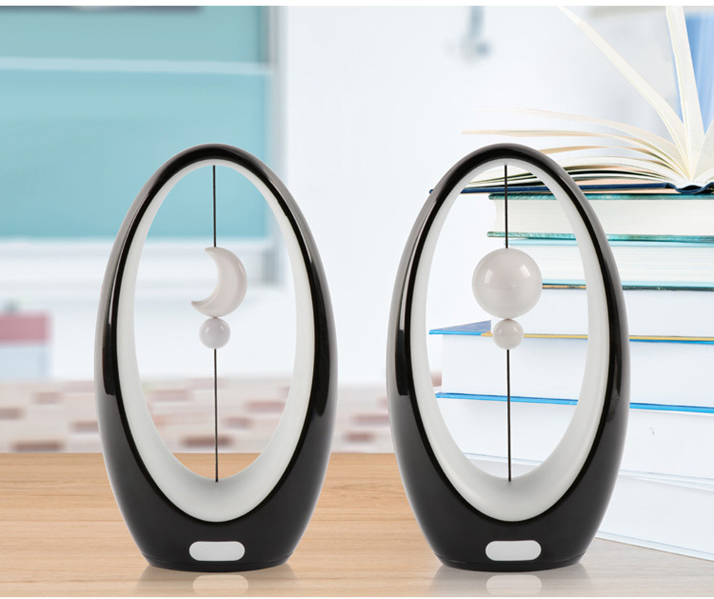 Creative LED Night Light 4 Different Color Bedside Lamp - Black