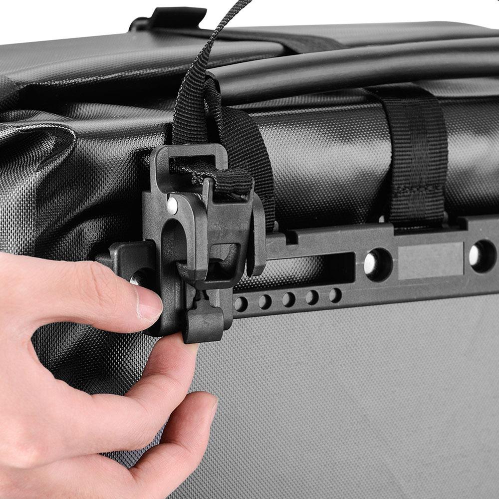 AS02 Waterproof 27L Bicycle Rear Seat Pannier Bag with Shoulder Strap - Black