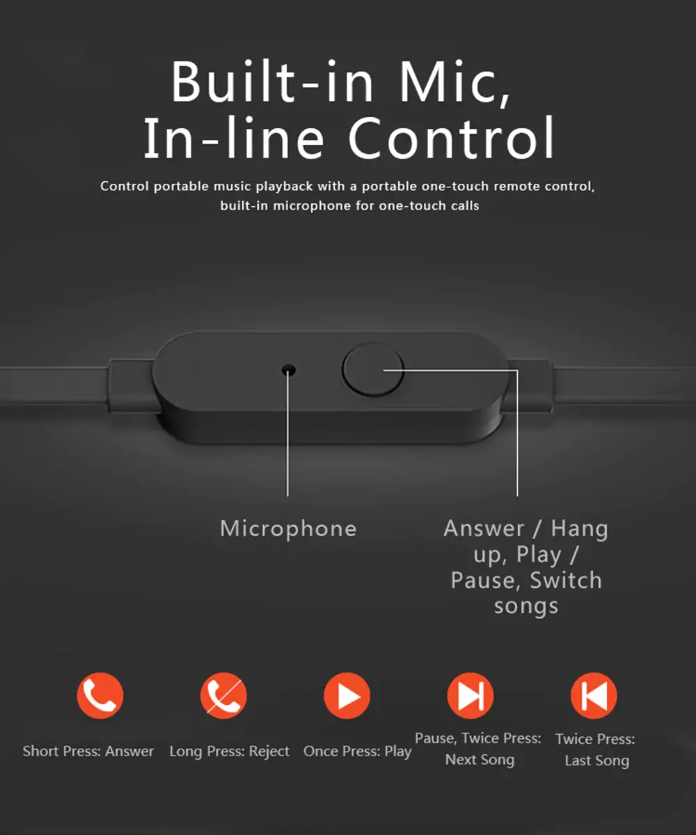 JBL T110 In-Ear Wired Earphones HiFi Bass - Blue