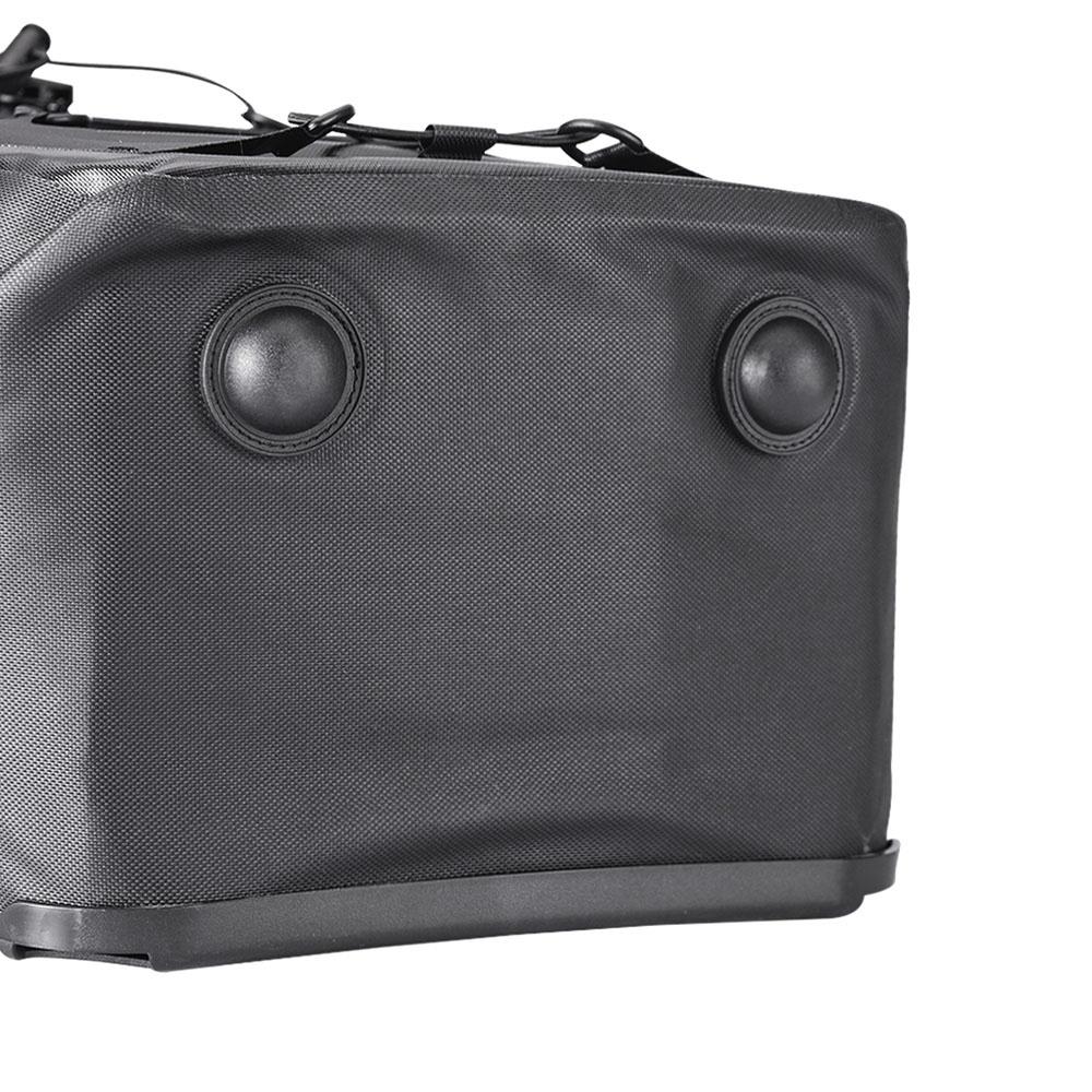 AS02 Waterproof 27L Bicycle Rear Seat Pannier Bag with Shoulder Strap - Black