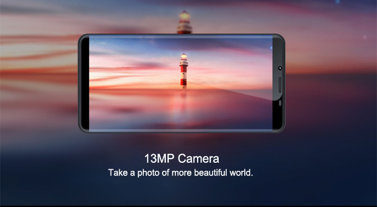 Vargo VX3 5.7 Inch 4G LTE Smartphone MTK6757 6GB 128GB Dual 13.0MP Rear Cameras Android 7.1 Type-C Touch ID - Blue