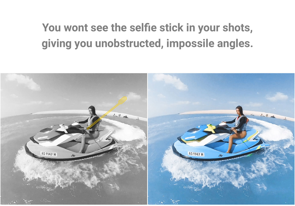 Insta360 One X Panoramic Anti-shake Motion Sports Camera Spare Parts Invisible Selfie Stick