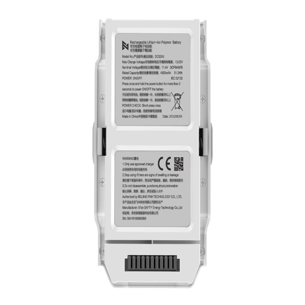 FIMI X8 SE 4K Foldable RC Drone Spare Parts 11.4V 4500mAh 51.3Wh Intelligent Flight Battery