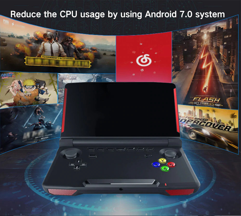 POWKIDDY X18 Handheld Game Console MTK8163 Quad Core 5.5-inch 1280*720 Android 7.0 2GB RAM 16GB  ROM - Black