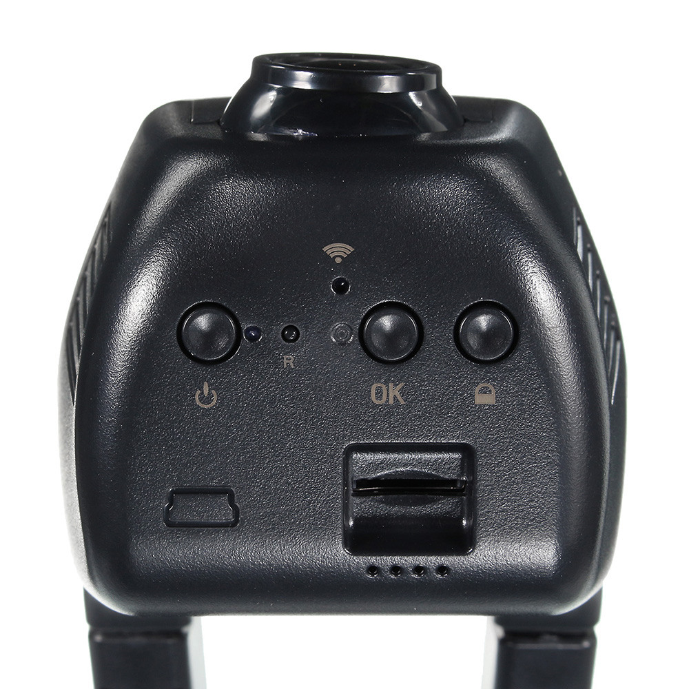 K8123 Hidden Car DVR Dash Cam 170 Degrees Wide Angle 1080P Lens WiFi APP Control Video Recorder - Black