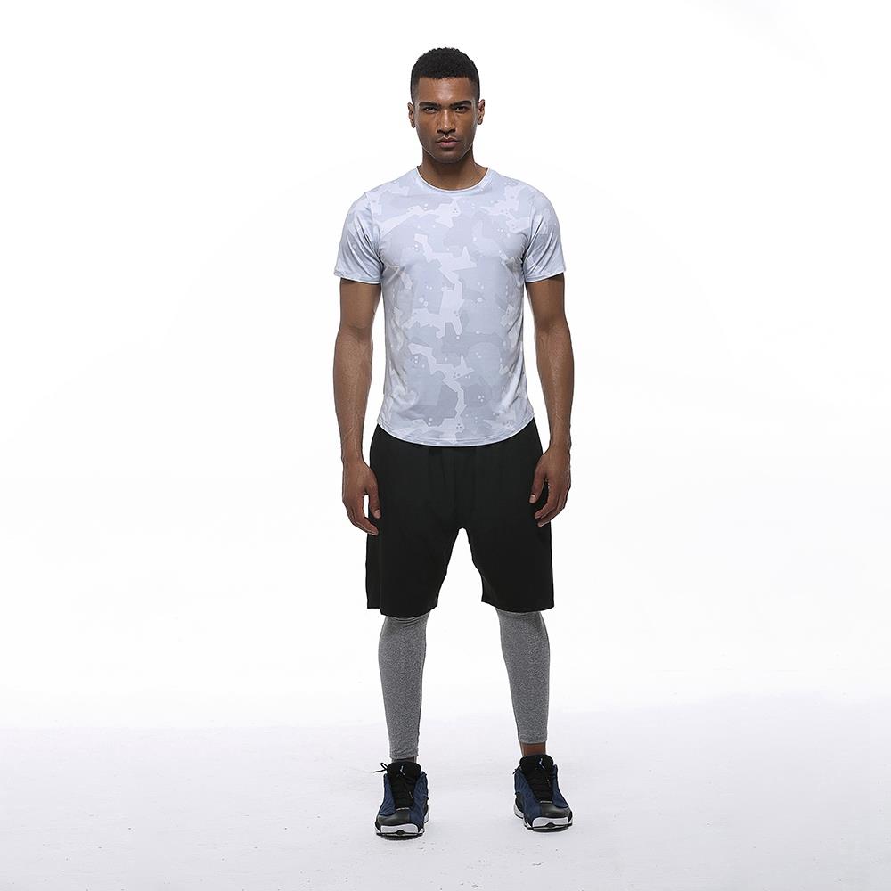 AK22 Men Sports Tops Short Sleeve Tshirts Size L Grey