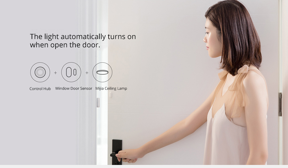 Xiaomi Mijia Smart Sensor Set Control Hub + Motion Sensor + Window and Door Sensor + Wireless Switch - White
