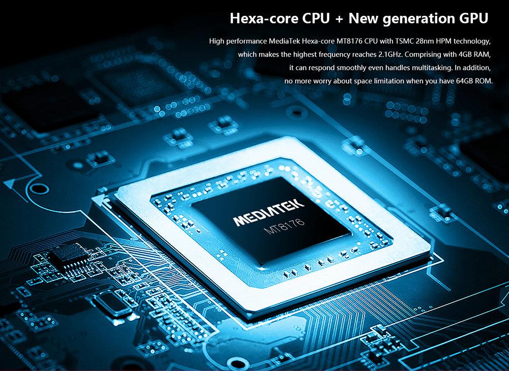 ALLDOCUBE Cube X Tablet PC MTK8176 Hexa Core 10.5" 2K Screen 2560*1600 Android 8.1 Fingerprint Unlock 8000mAh 4GB RAM 128GB ROM - Silver