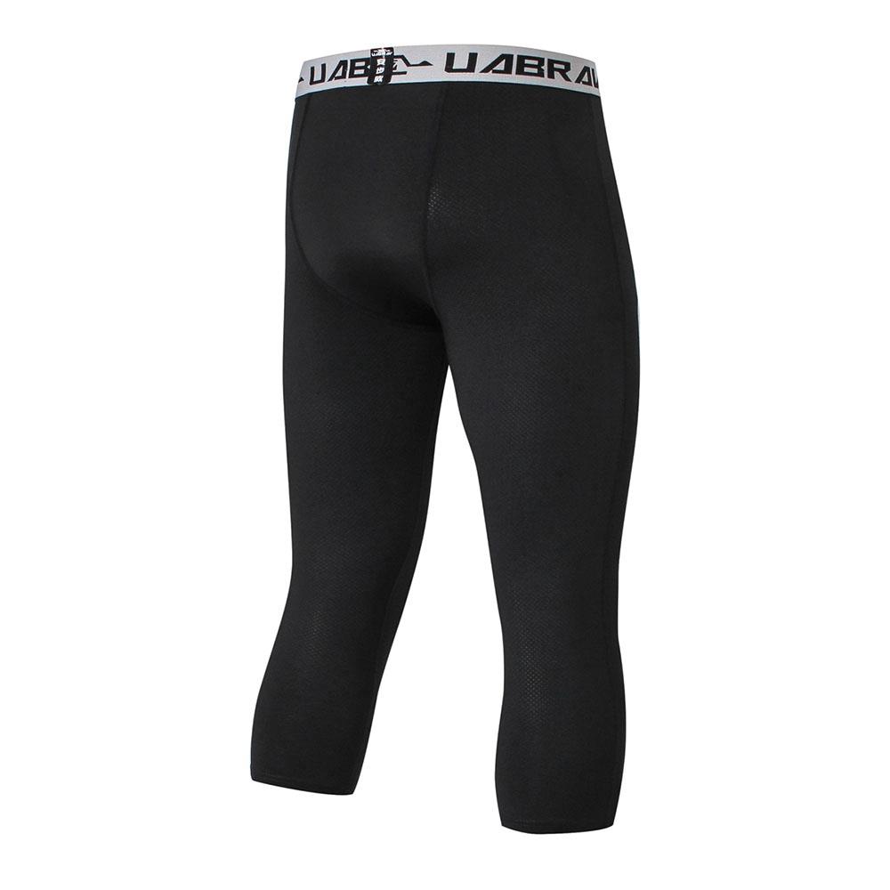 X9 Men Fitness Pants Training Elastic Sports Capri Trousers Size M - Black