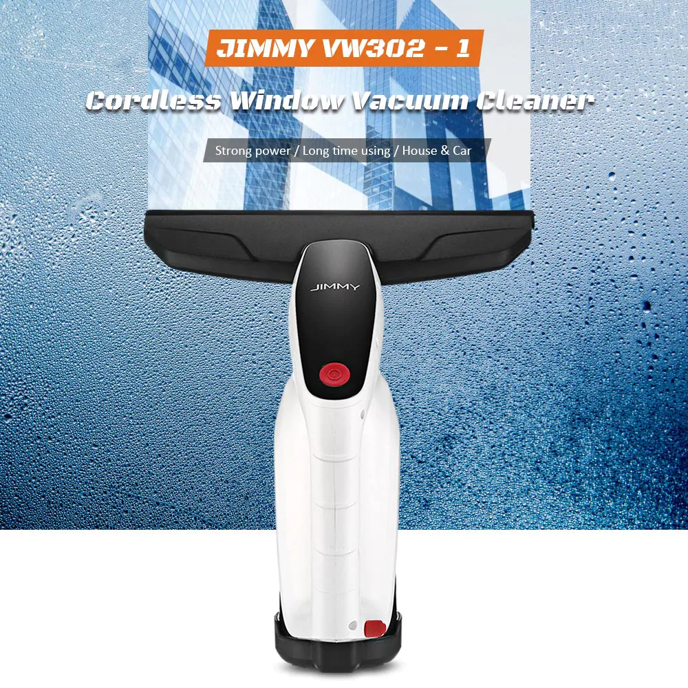 Xiaomi JIMMY VW302-1 Cordless Window Glass Vacuum Cleaner with Squeegee / Spray Bottle - White