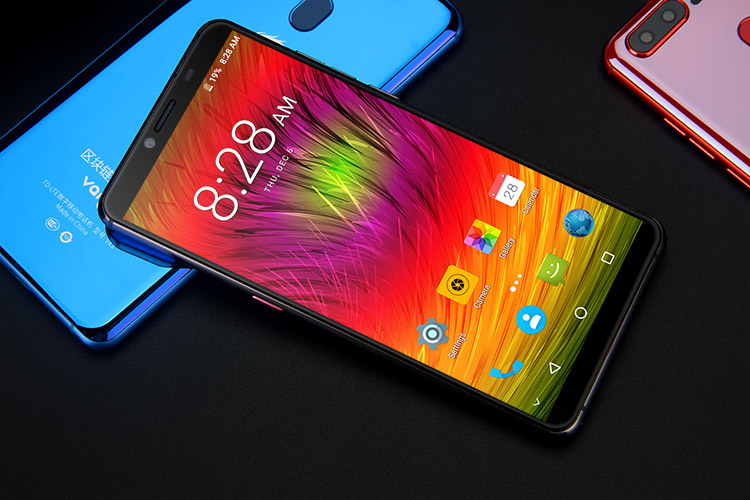 Vargo VX3 5.7 Inch 4G LTE Smartphone MTK6757 6GB 128GB Dual 13.0MP Rear Cameras Android 7.1 Type-C Touch ID - Blue