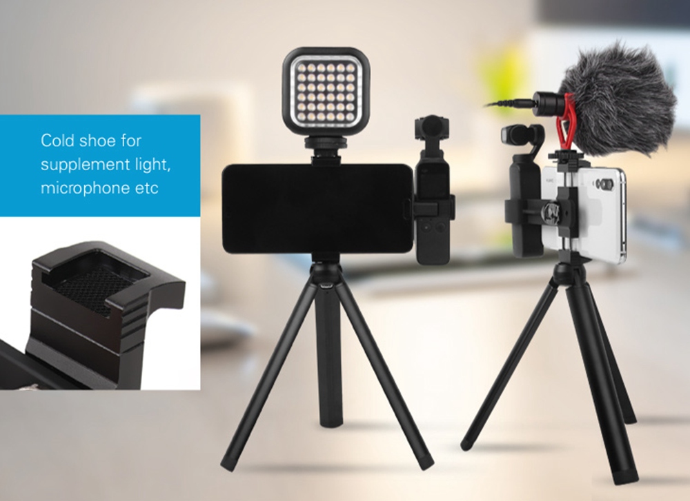 Sunnylife Expansion Accessories Metal Fixture Tripod Extension Rod Set For DJI OSMO Pocket Gimbal