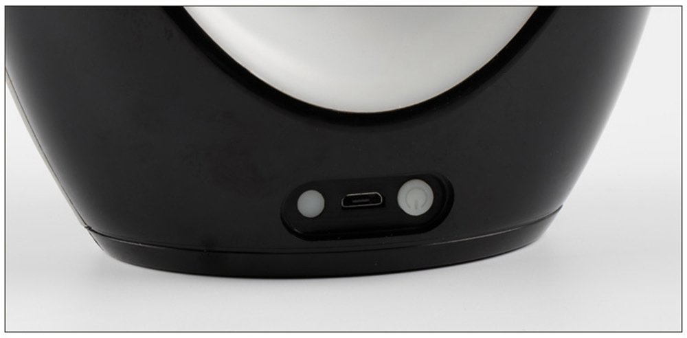 Creative LED Night Light 4 Different Color Bedside Lamp - Black