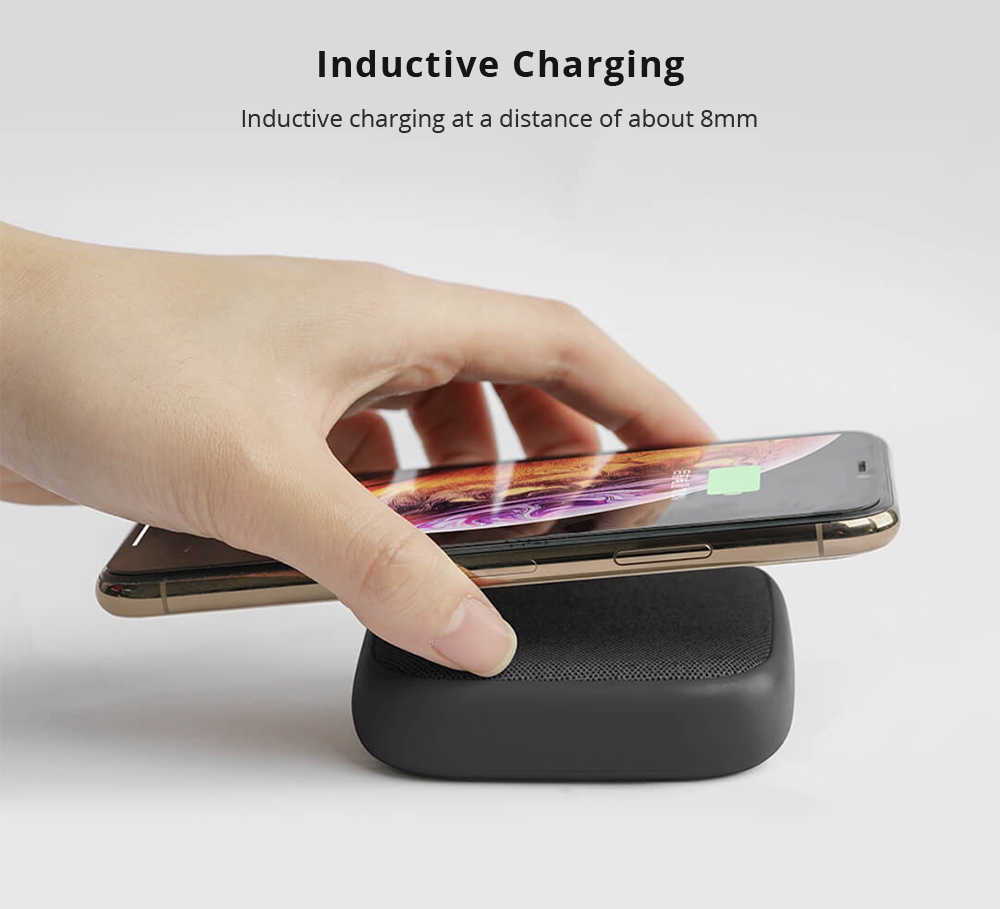 Xiaomi SOLOVE W5 10000mAh Wireless Power Bank Support Wireless Fast Charging - Gray