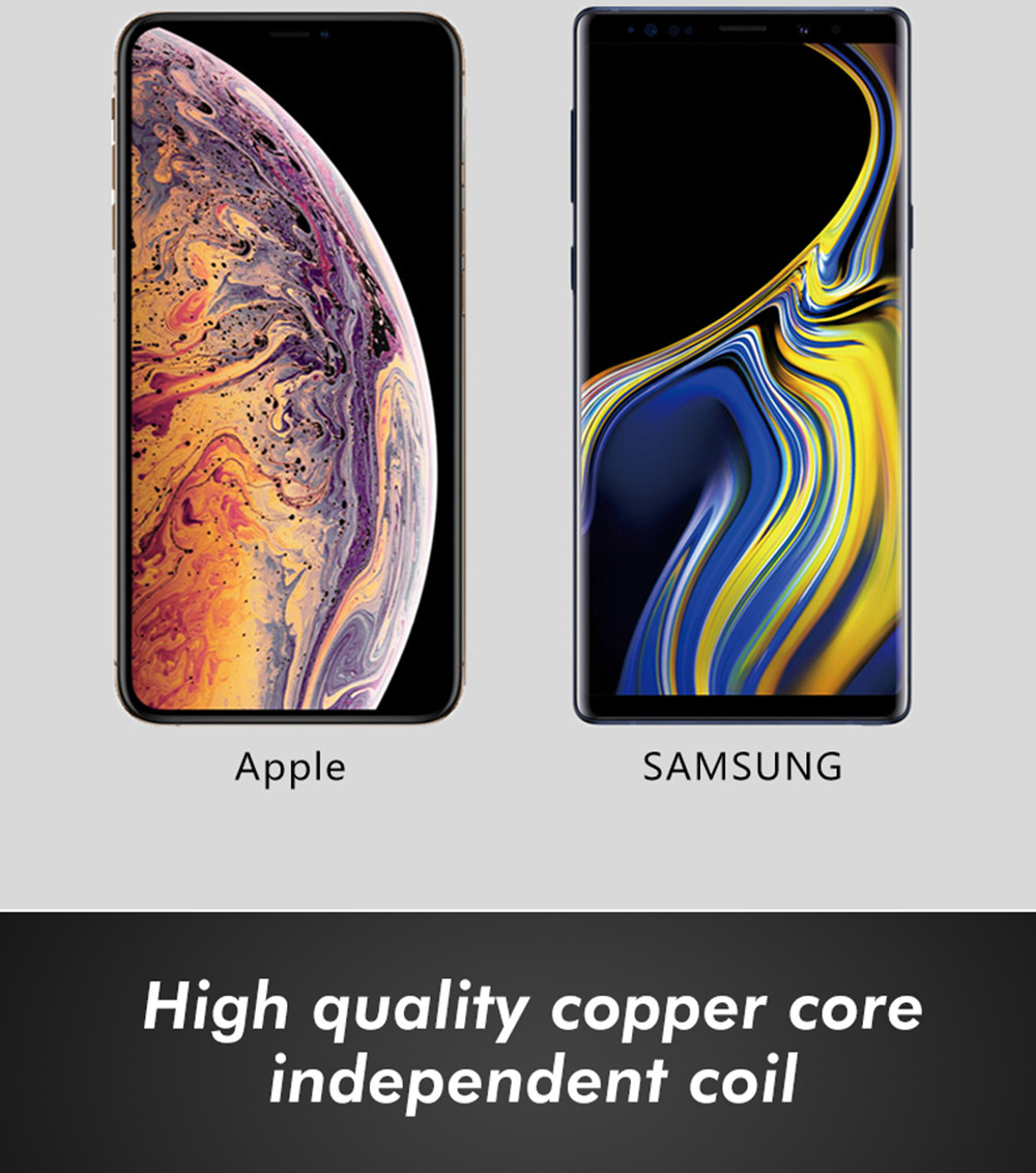 Smart Wireless Car Charger Holder QC3.0 Fast Charging Air Outlet Mount - Black