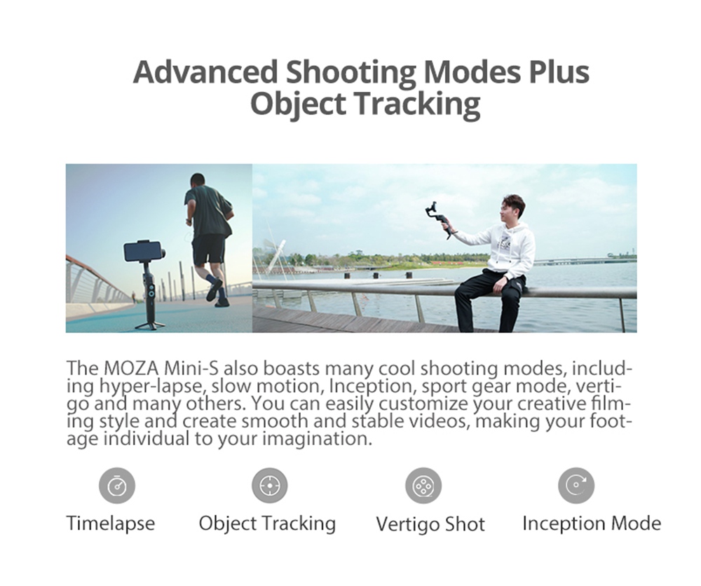 MOZA MINI-S Extremely Foldable 3-Axis Handheld Stabilizer Gimbal