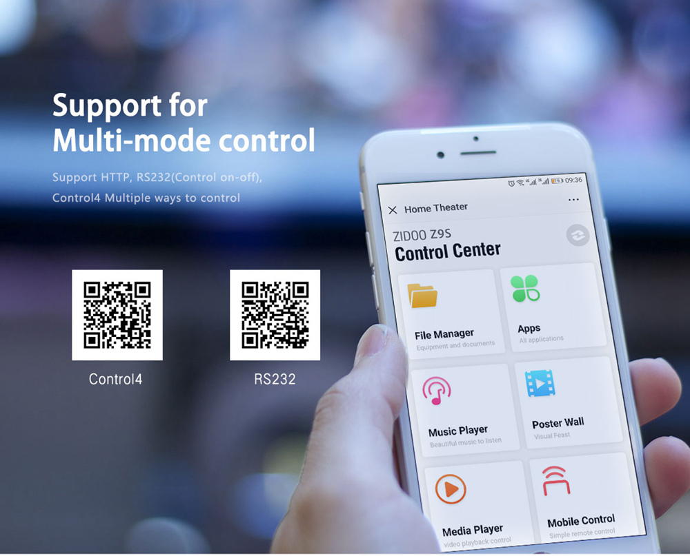 ZIDOO Z9S Realtek RTD1296 Android  2GB/16GB Blue-ray Navigation 4K UH TV Box  Dual Band WIFI Gigabit LAN SATA 3.0 USB 3.0 Bluetooth