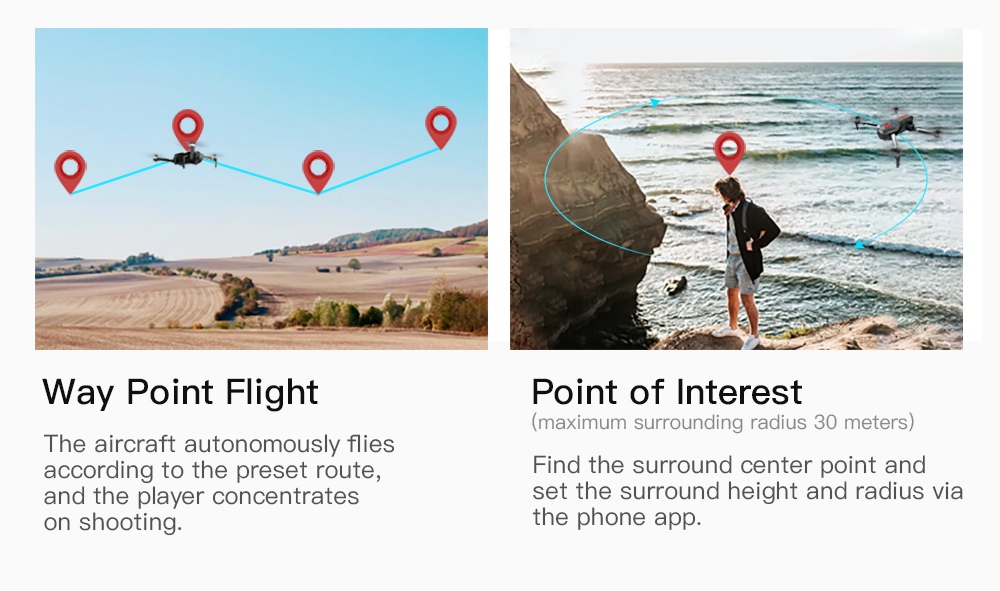 ZLRC SG906 Beast 1080P 5G WiFi FPV Foldable RC Drone Dual GPS Optical Flow Positioning RTF - Black