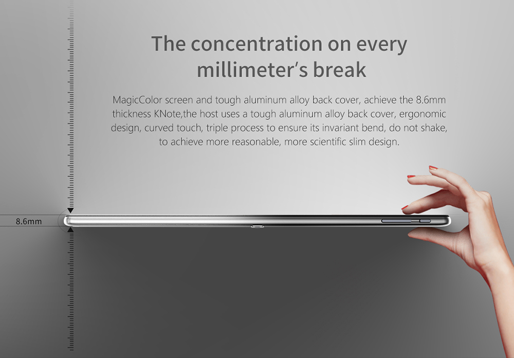 ALLDOCUBE KNote GO Tablet PC Intel ApolloLake N3350 Dual Core 11.6" IPS 1920*1080 4GB RAM 128GB SSD Windows 10 - Grey