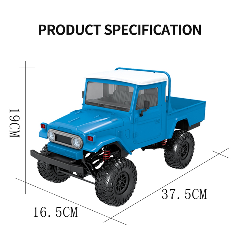 MN Model MN-45 1/12 2.4G 4WD Climbing Off-road Vehicle RC Car with LED Light RTR - Orange