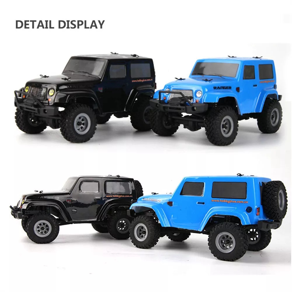Hobby Plus CR-24 1/24 2.4G 4WD Crawler Model Climbing Vehicle MINI RC Car RTR - Blue