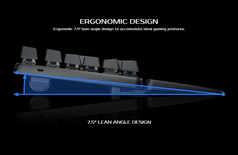 GameSir GK300 Wireless Bluetooth/2.4G Mechanical Gaming Keyboard TTC Blue Switch - Gray