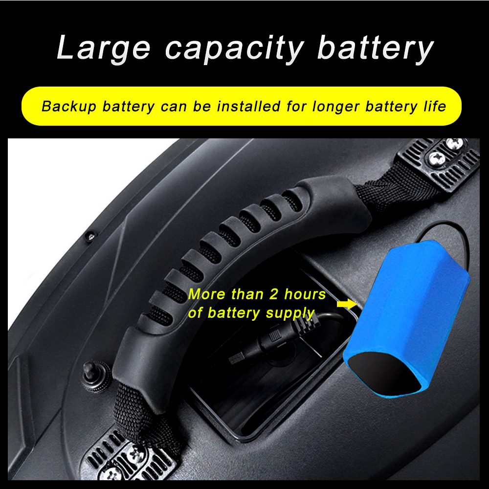 Flytec V500 500m Remote Distance Fishing Bait Double Motor 5.4km/h Fish Finder RC Boat - RTR/Black