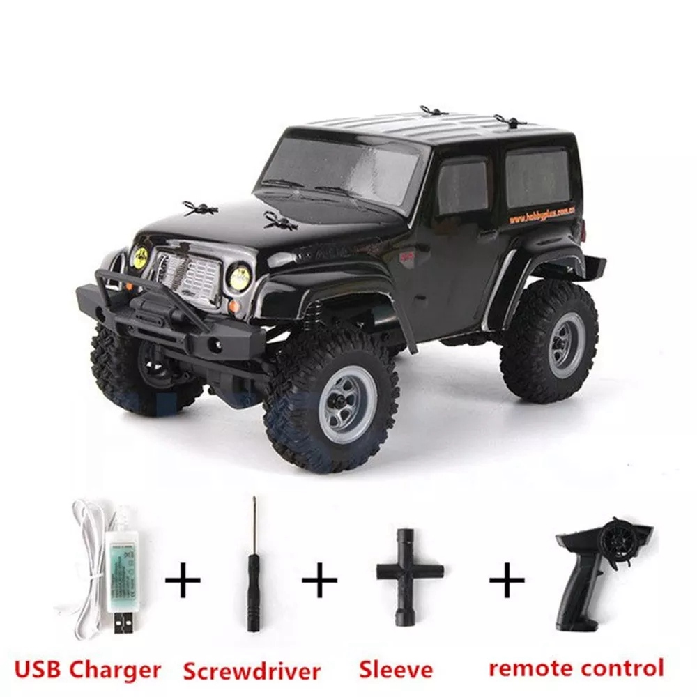 Hobby Plus CR-24 1/24 2.4G 4WD Crawler Model Climbing Vehicle MINI RC Car RTR - Blue
