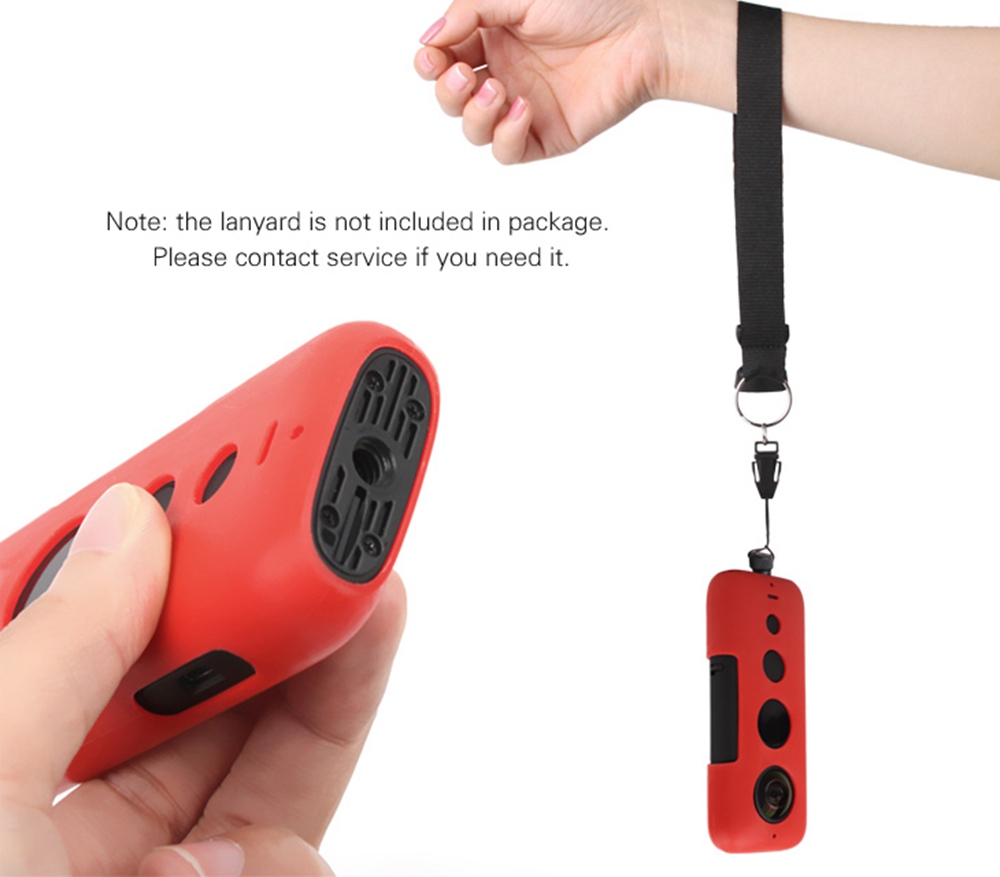 Sunnylife Expansion Accessories Silicone Case For Insta360 One X Action Camera - Black